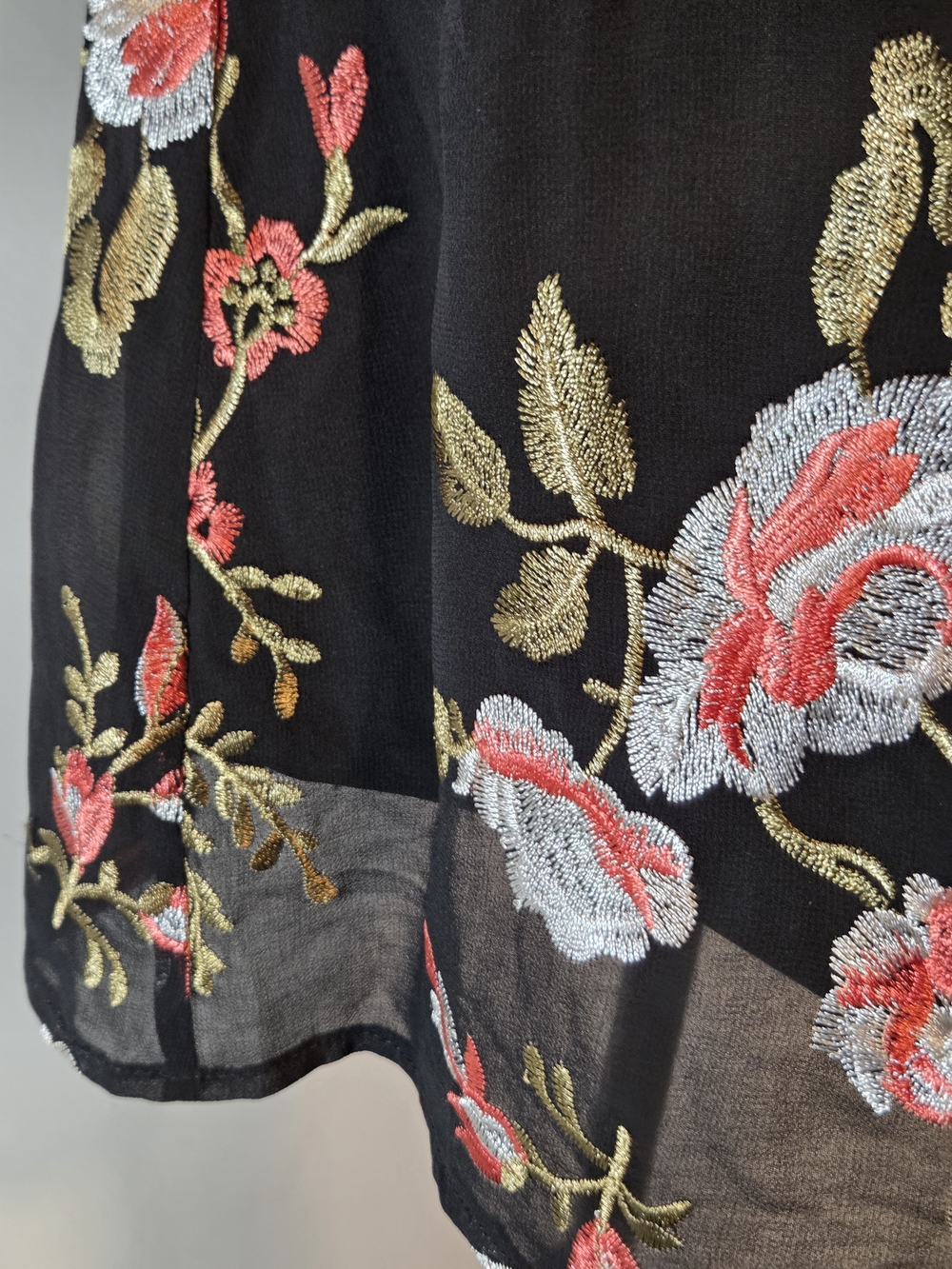 Kut from the Kloth Black Sleeveless Dress Stitched Floral Lined NWT Size 2 - Picture 6 of 9